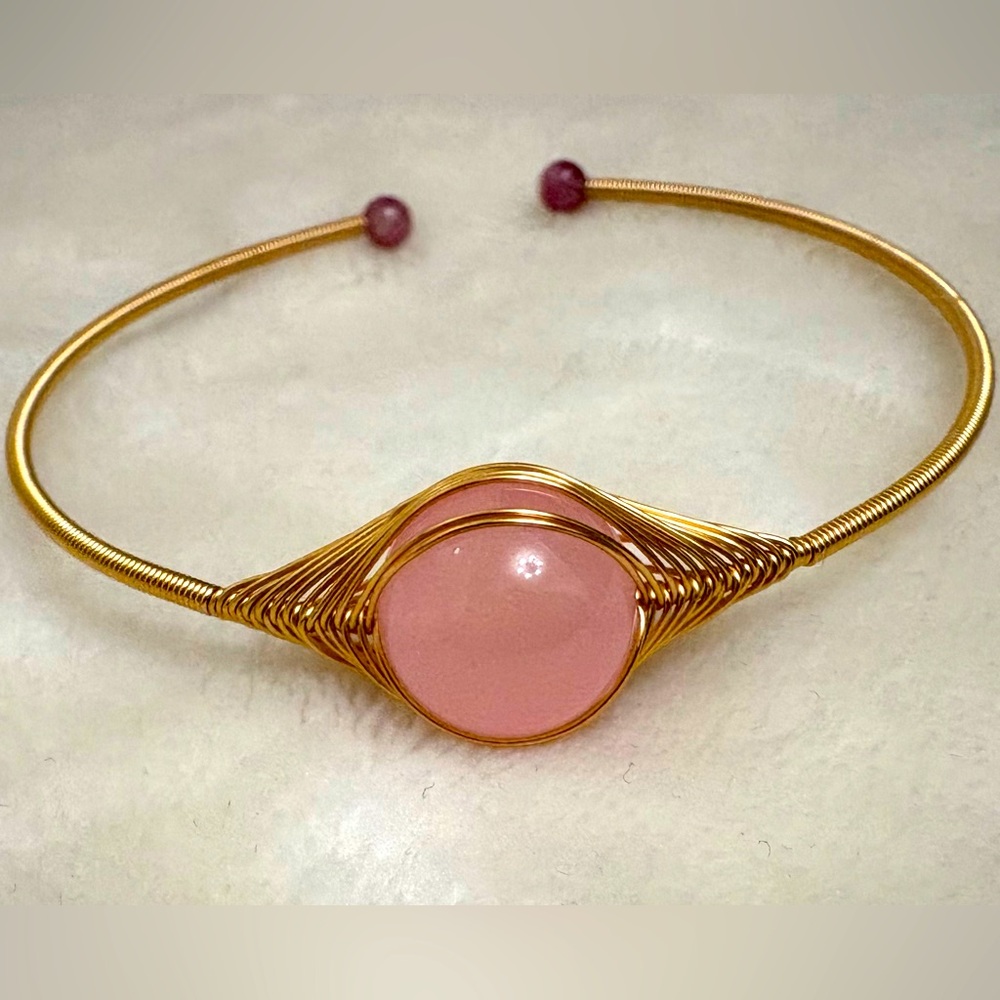 Rose Quartz Healing Crystal Bracelet